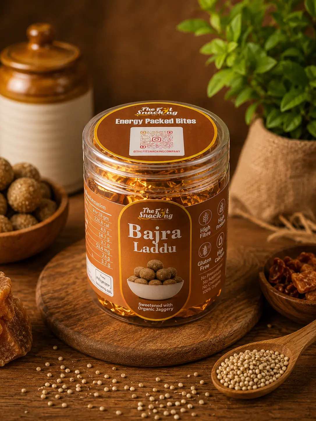 BAJRA LADDUS (Loaded with Nuts & Seeds | Gluten-Free | Pure Cow Ghee | Jaggery) - Image 2