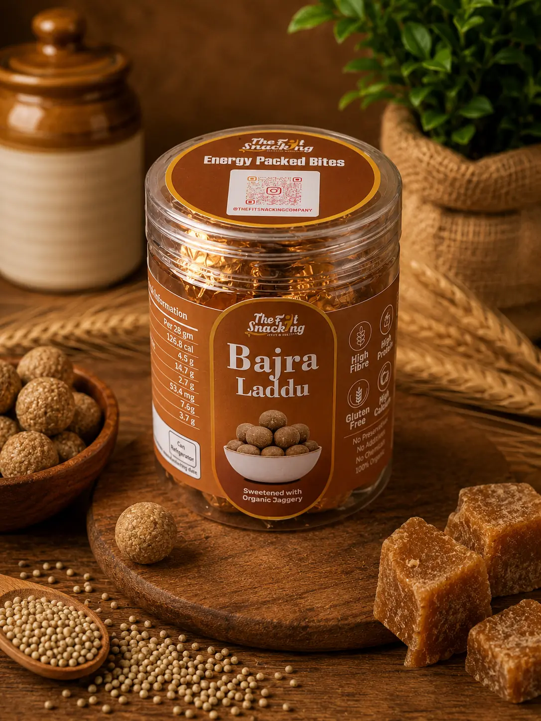 BAJRA LADDUS (Loaded with Nuts & Seeds | Gluten-Free | Pure Cow Ghee | Jaggery) - Image 5