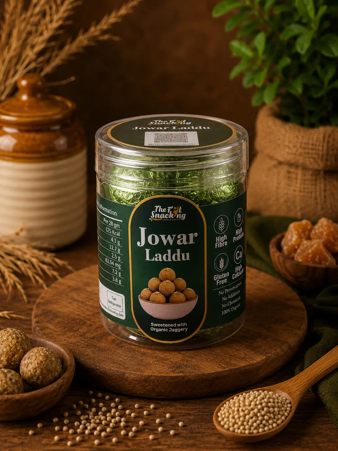JOWAR LADDUS (Loaded with Nuts & Seeds | Gluten-free | Pure Cow Ghee | Jaggery) - Image 5