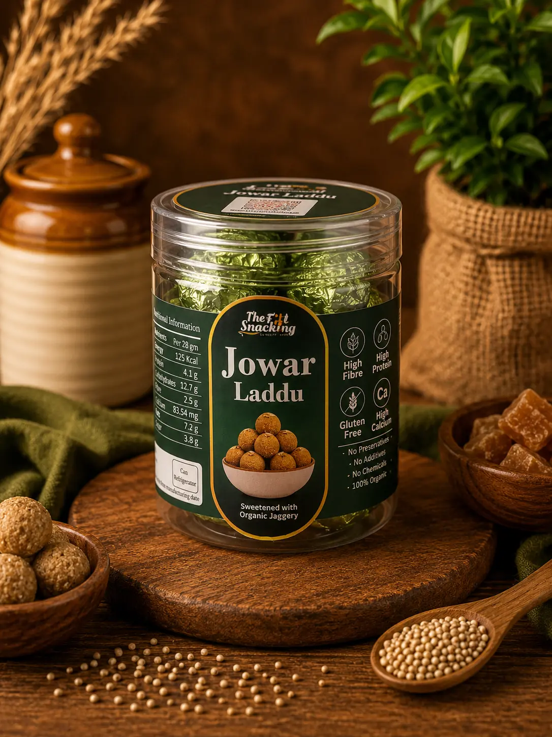 JOWAR LADDUS (Loaded with Nuts & Seeds | Gluten-free | Pure Cow Ghee | Jaggery)