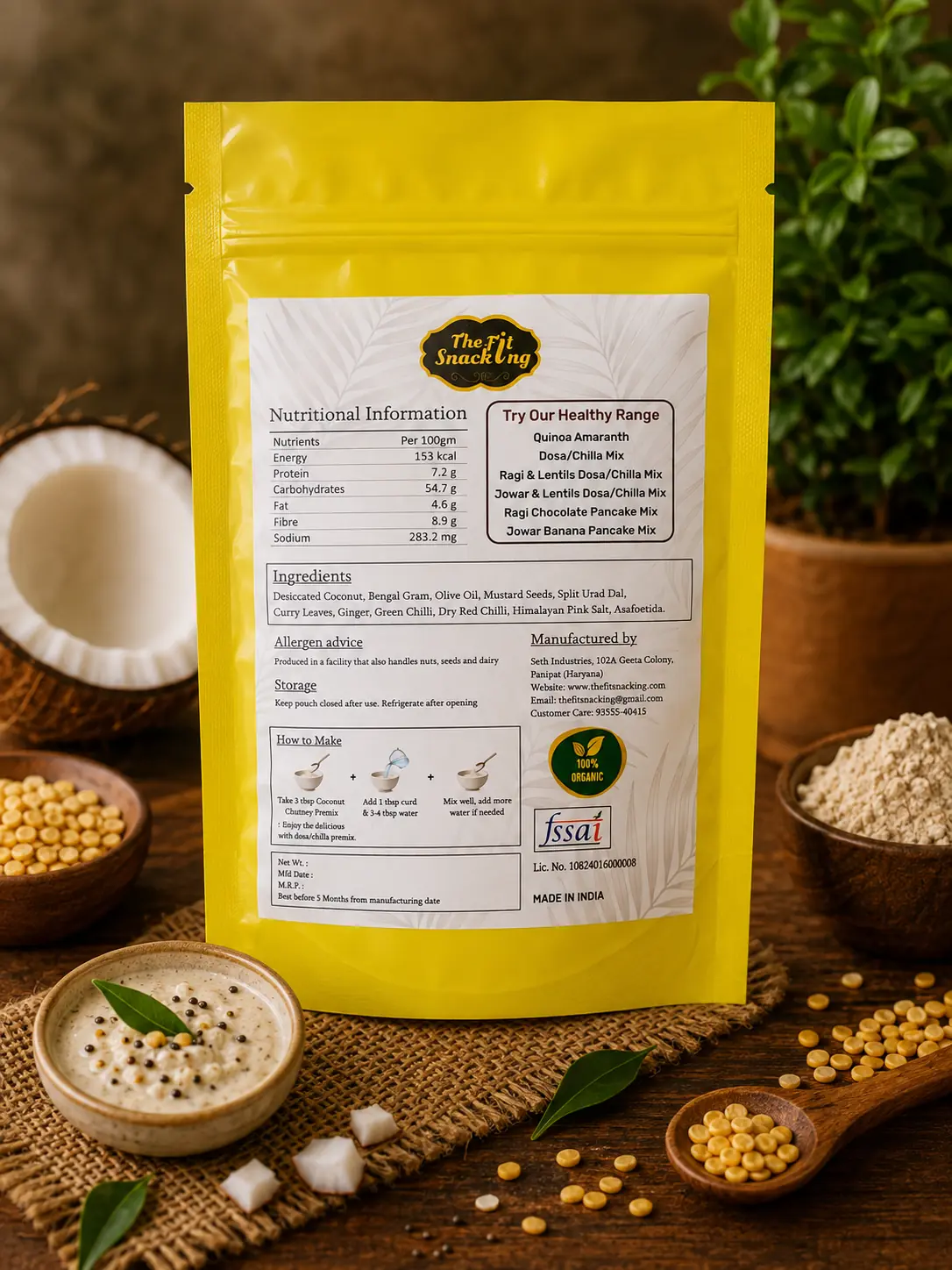 COCONUT CHUTNEY PREMIX (Instant) - Image 2
