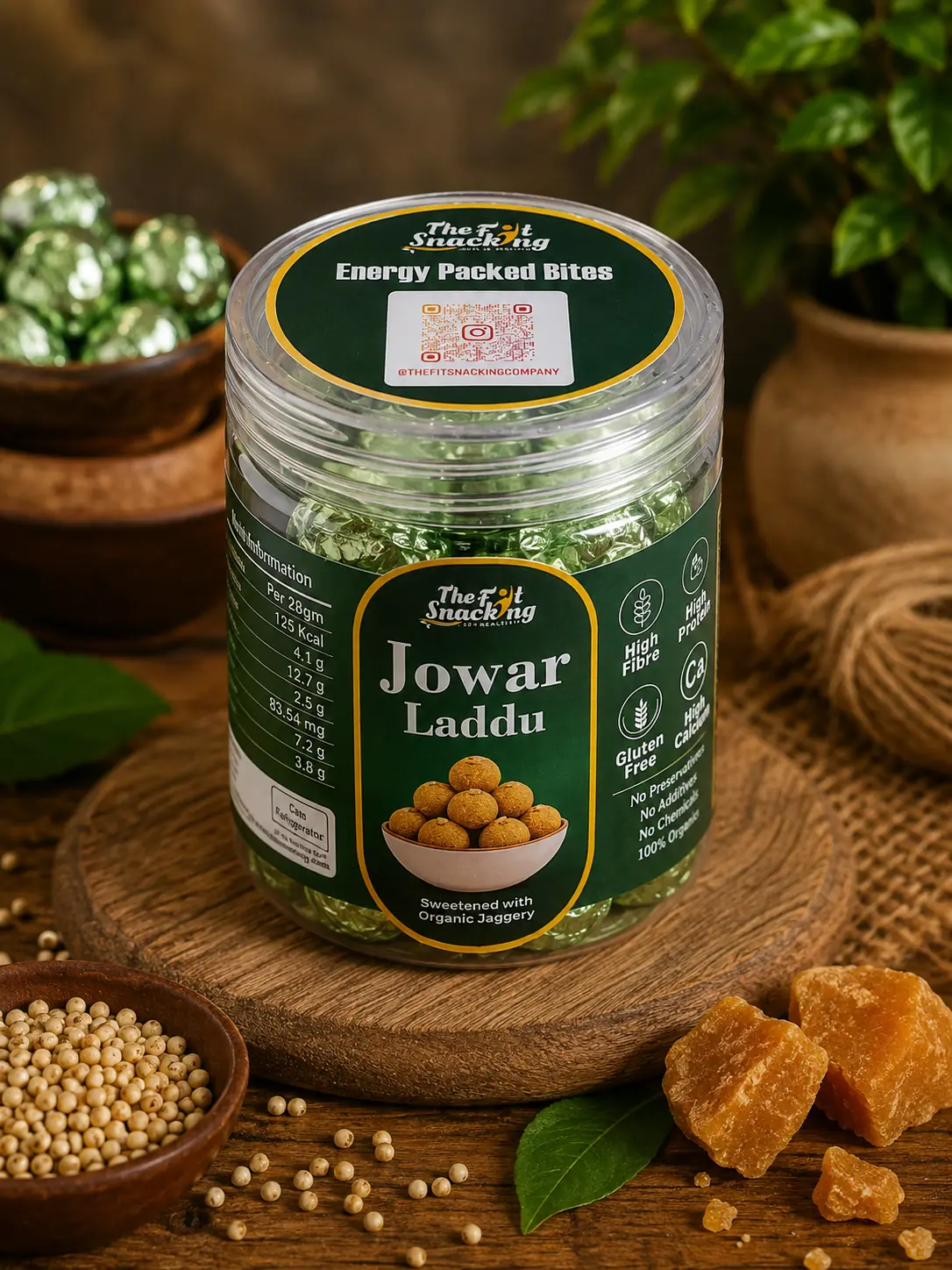 JOWAR LADDUS (Loaded with Nuts & Seeds | Gluten-free | Pure Cow Ghee | Jaggery) - Image 4