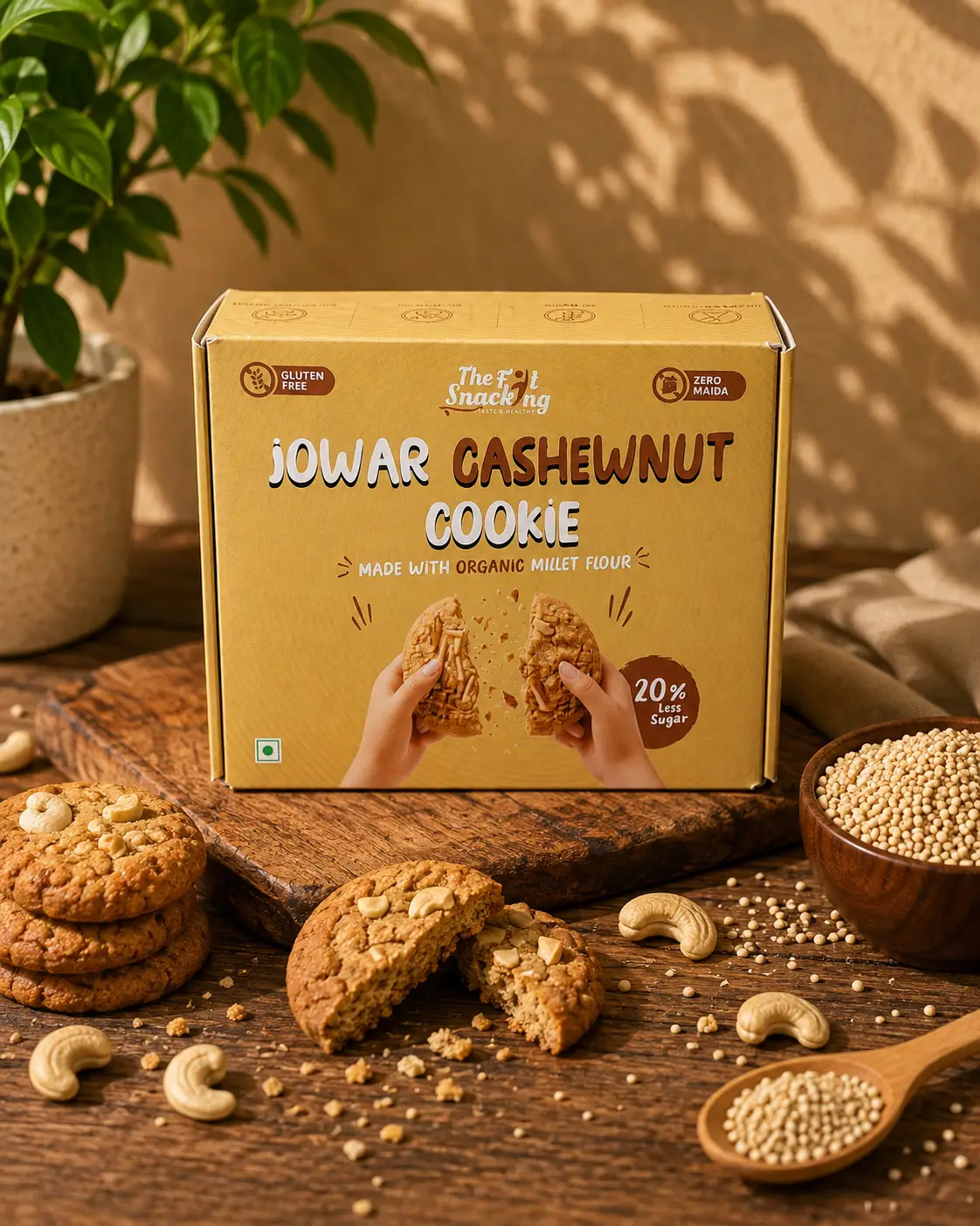 JOWAR & CASHEW COOKIES (Gluten-Free, No Maida) - Image 4