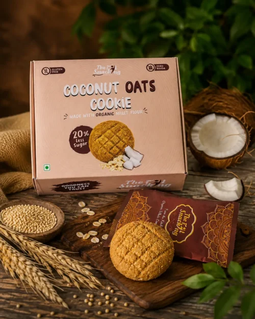 COCONUT & OAT COOKIE (Gluten-Free, No Maida)