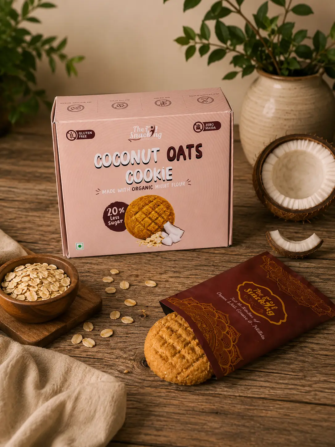 COCONUT & OAT COOKIE (Gluten-Free, No Maida) - Image 5