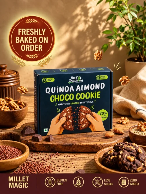 BUTTER COOKIES – Quinoa Almond Choco Cookies (Gluten-free, No Maida)